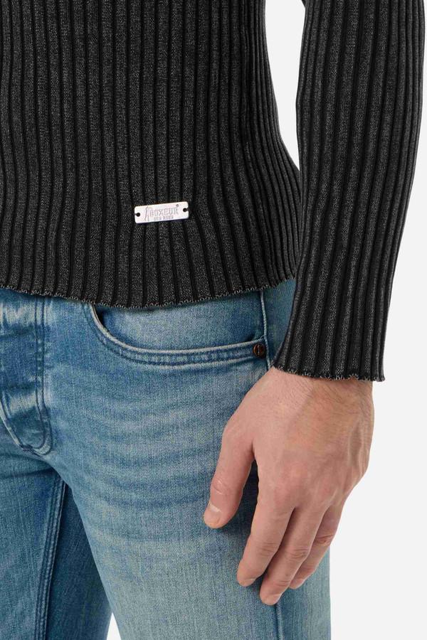 Maglia A Costine Vintage Black