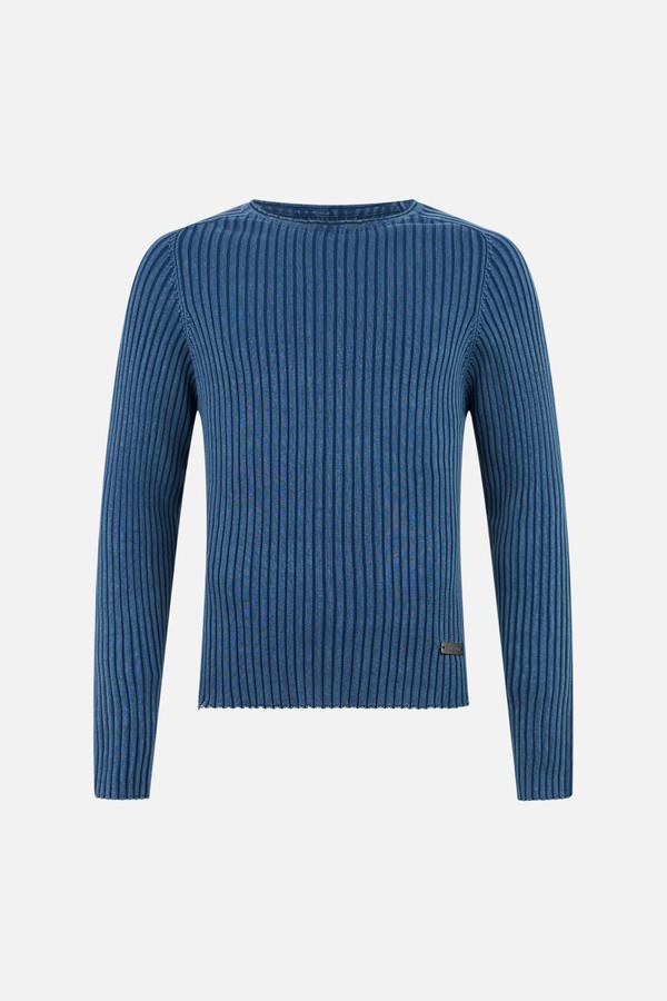 Maglia A Costine Vintage Indigo