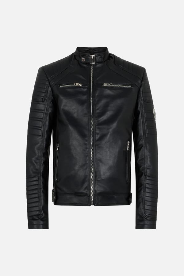 Giacca Nera In Ecopelle