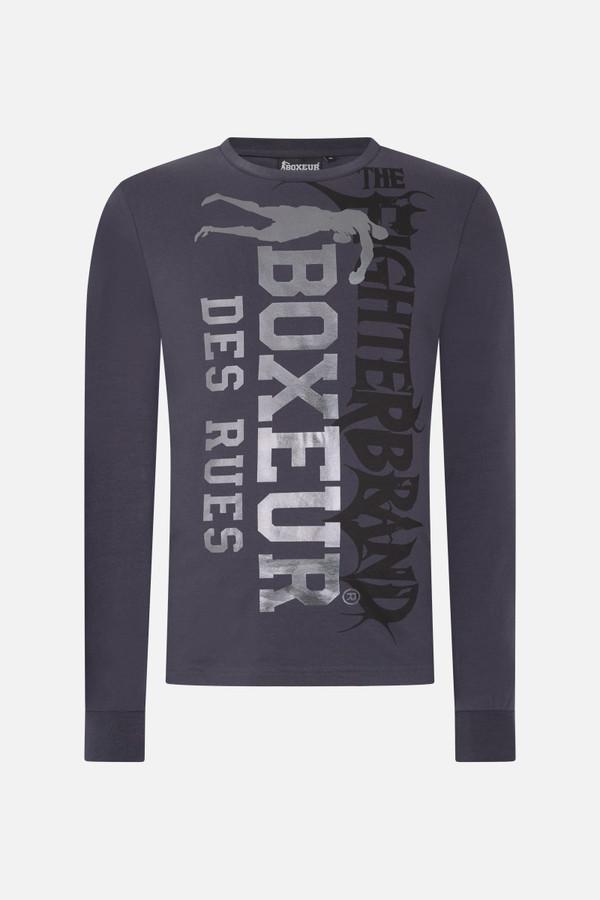 T-Shirt A Manica Lunga Antracite