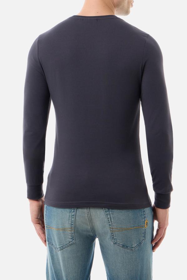 T-Shirt A Manica Lunga Antracite