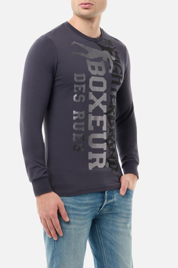 T-Shirt A Manica Lunga Antracite