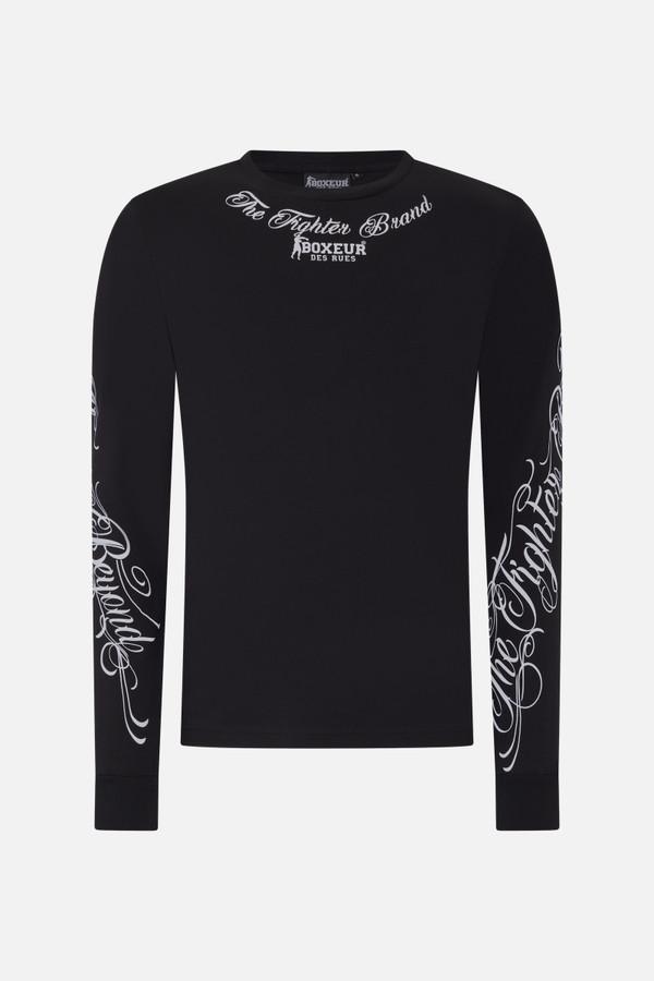 T-Shirt A Manica Lunga Black