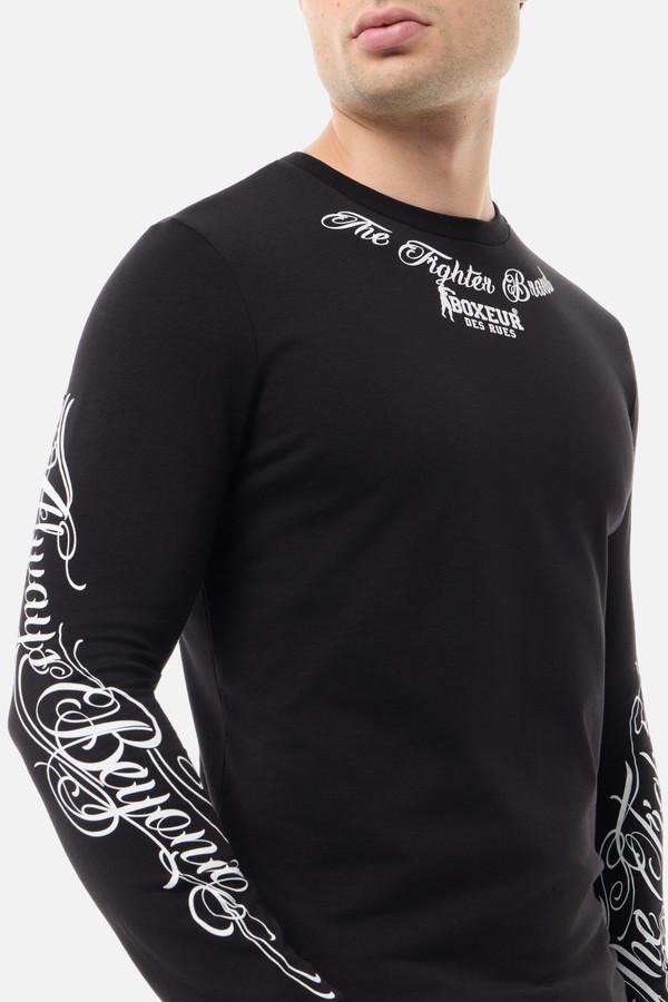 T-Shirt A Manica Lunga Black