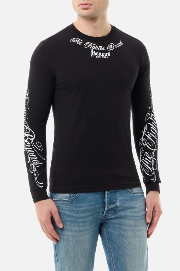 T-Shirt A Manica Lunga Black