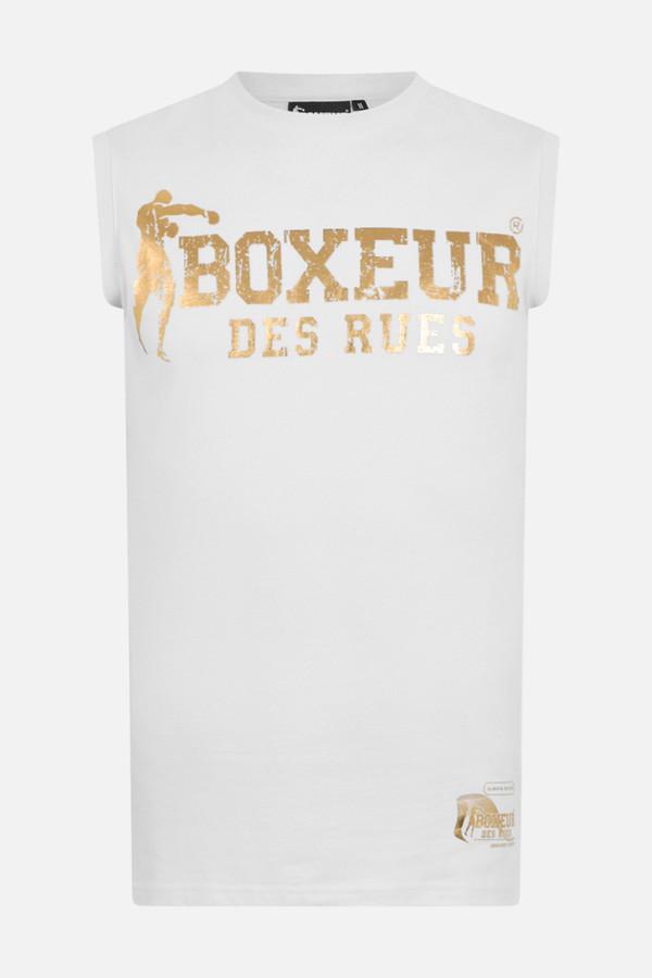 Canotta White-Gold Con Logo