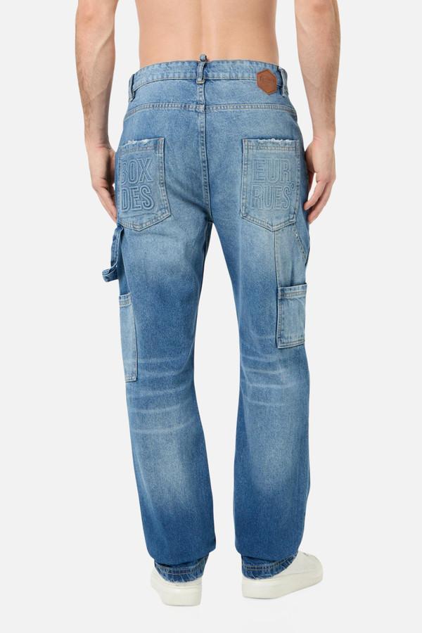 Jeans Double Knee Carpenter Mid Blue