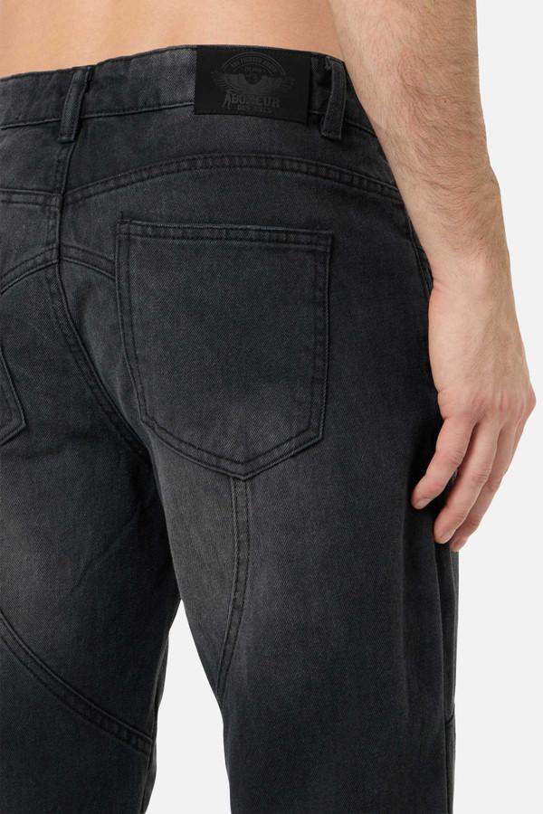 Jeans Motorcycle Dark Grey