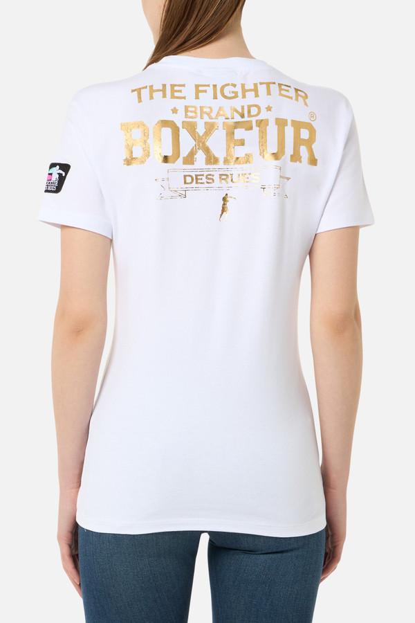 T-Shirt Iconica White-Gold