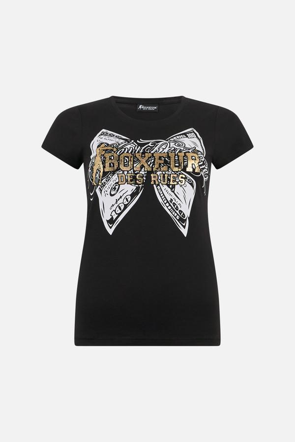 T-Shirt Graficata Black-Gold