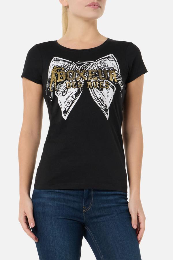 T-Shirt Graficata Black-Gold