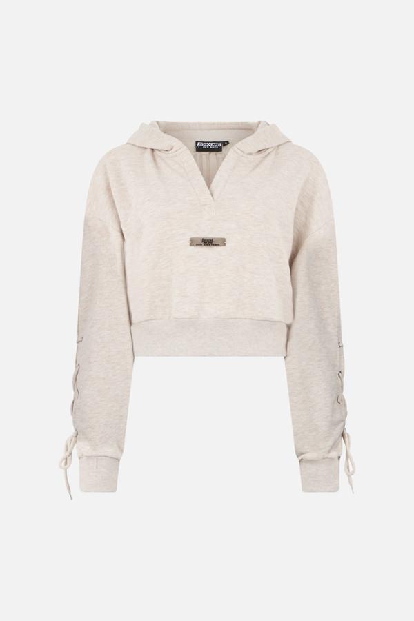 Felpa Con Stampa A Rilievo Sul Dietro Sandstone