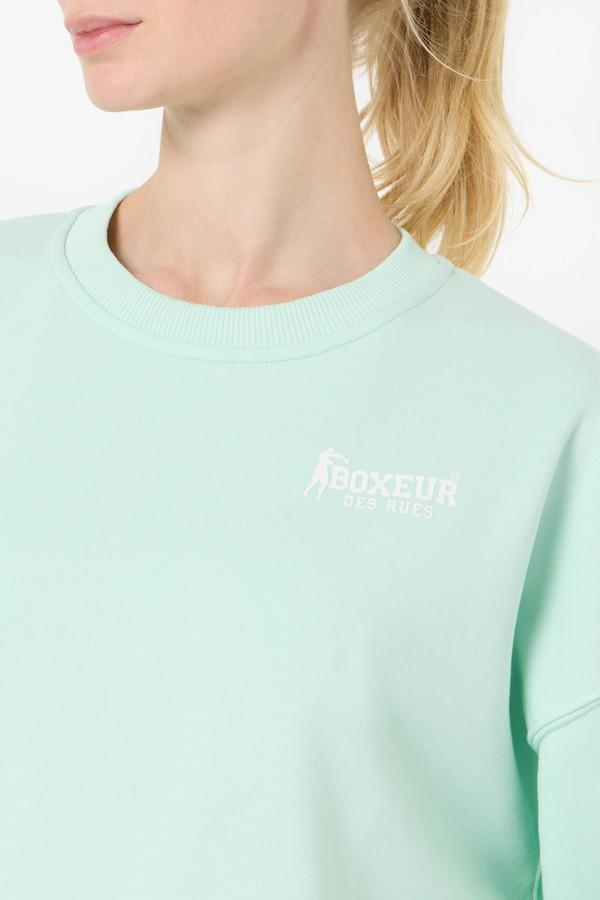 Felpa Giro Collo Jelly Mint