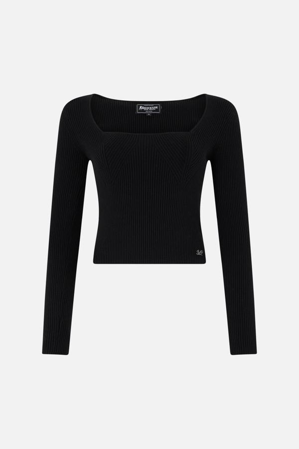 Maglioncino Nero Con Strass Black