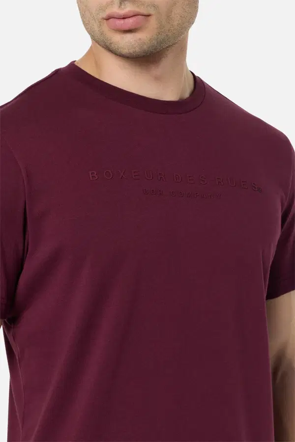 T-Shirt Minimale Burgundy