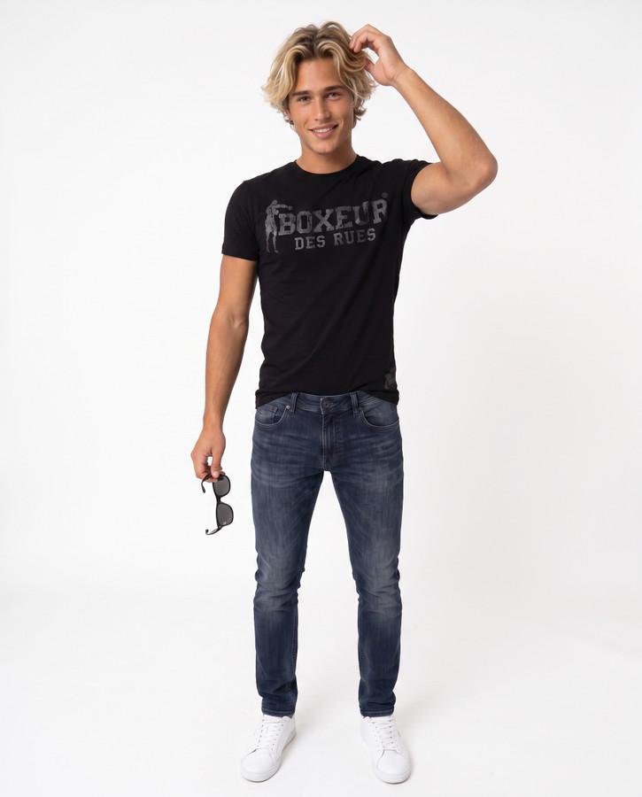 T-Shirt Manica Corta Iconica Black-Titanium