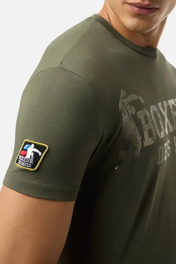 T-Shirt Manica Corta Iconica Olive Green