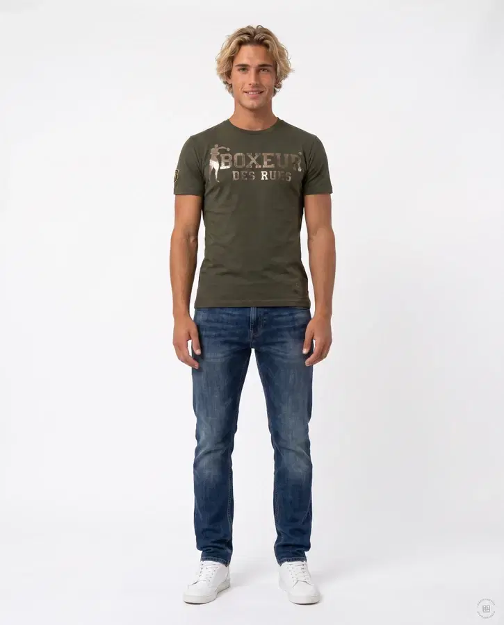 T-Shirt Manica Corta Iconica Olive Green