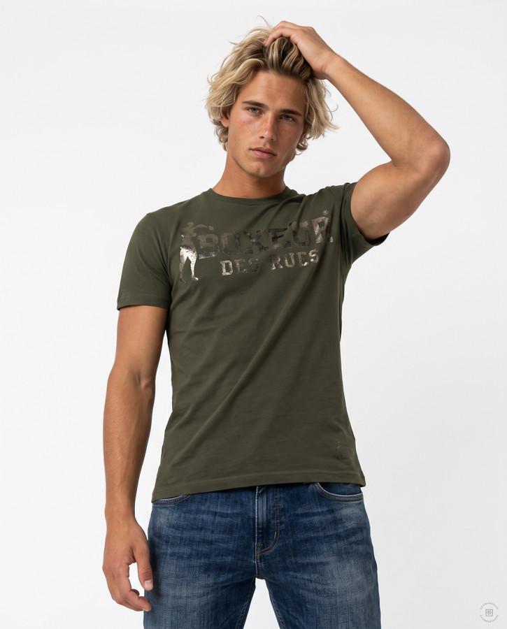 T-Shirt Manica Corta Iconica Olive Green